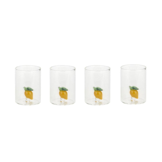 Lemon Shot Glasses Set Close Up
