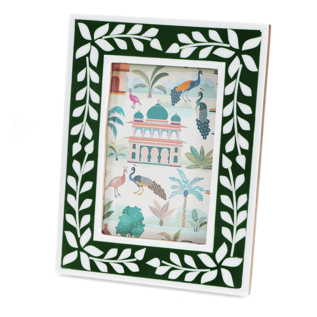 Green Resin Picture Frame Front Facing