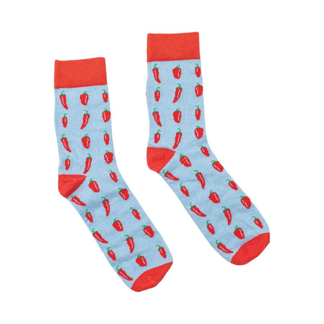 Chillies Socks in a Can Close Up