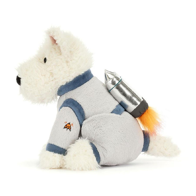 Jellycat Munro Scottie Dog Space Outfit Side Facing