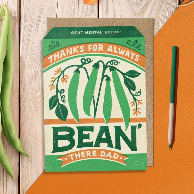 Beans Dad Seed Packet Card