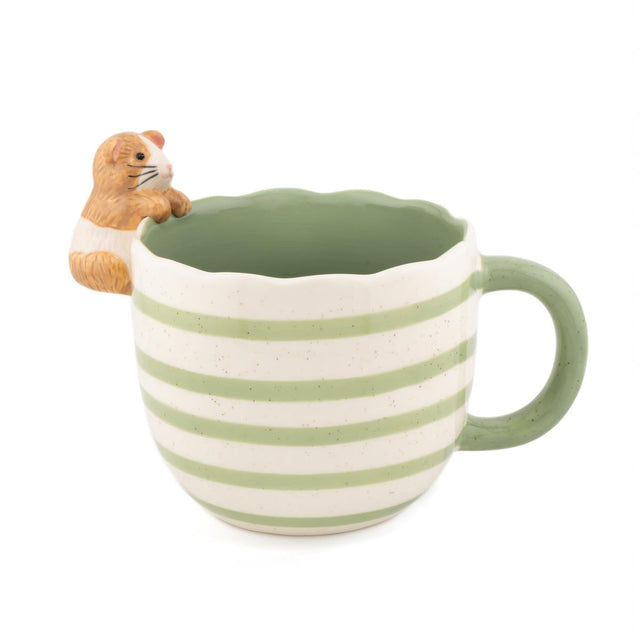 Peeking Guinea Pig Mug Side View
