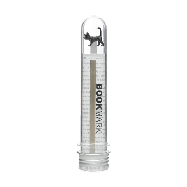 Black Cat Bookmark in a Tube in Acrylic Tube