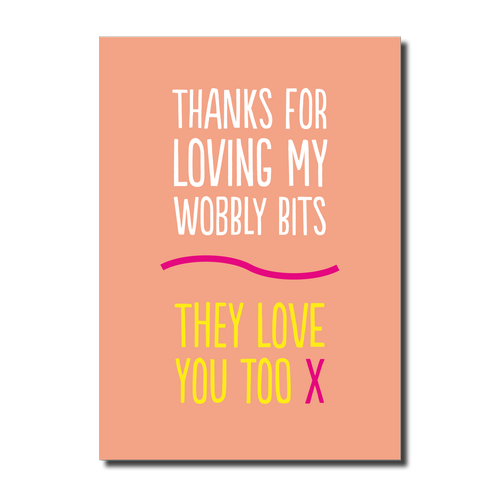 Wobbly Bits Love Card