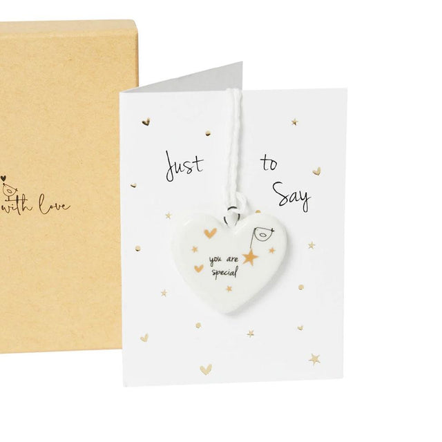You Are Special Ceramic Decoration on Card