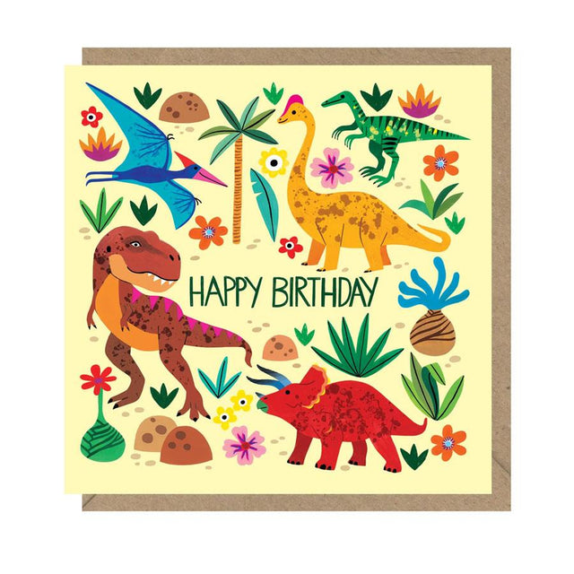 Dinosaurs Birthday Card