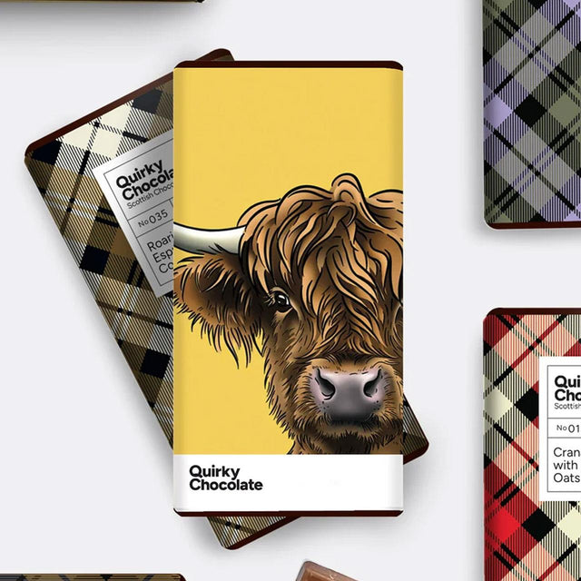 Highland Cow Salted Caramel Milk Chocolate Bar