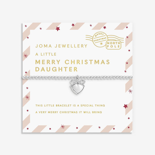 A Little Merry Christmas Daughter Children's Charm Bracelet