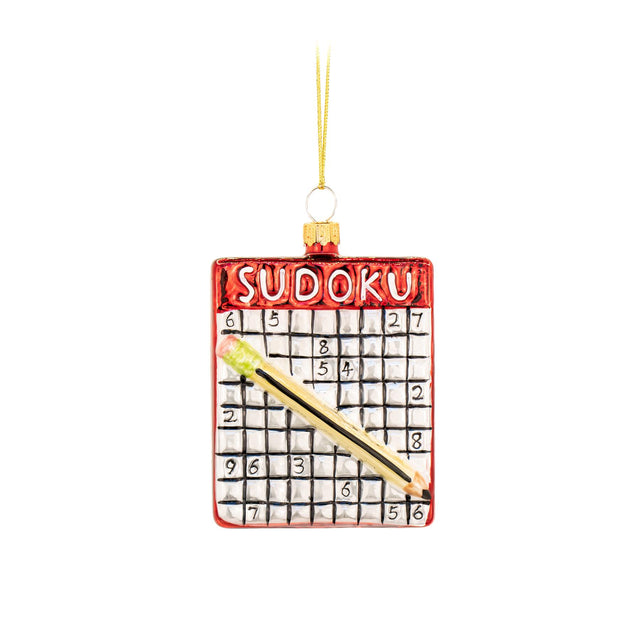 Sudoku Glass Bauble