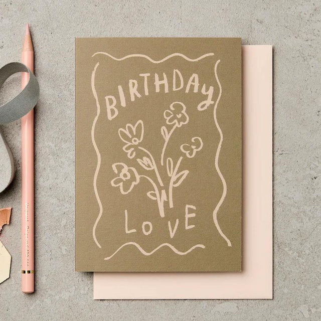 Birthday Love Pastel Card