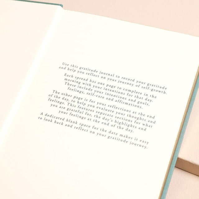 Green Floral Daily Gratitude Journal Introduction