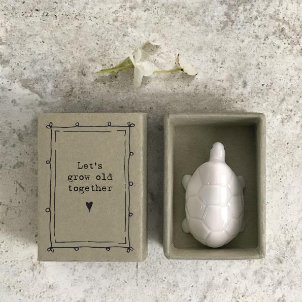Grow Old Together Tortoise Matchbox Decoration