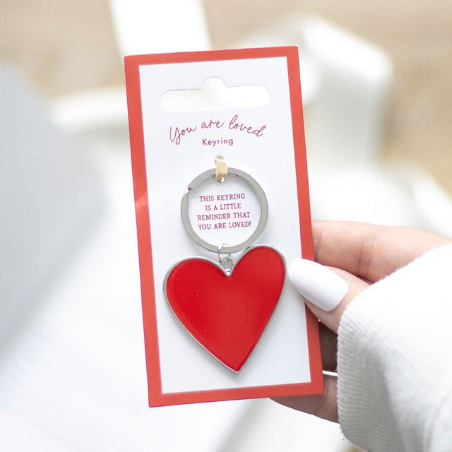 Valentines Heart Keyring 