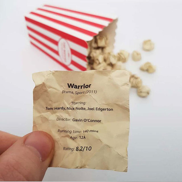 Movie Popcorn Bucket List Close Up