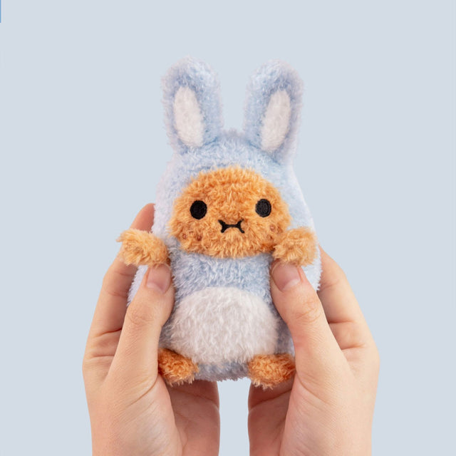 Blue Rabbit Ricespud Mini Sitting Plush Scene