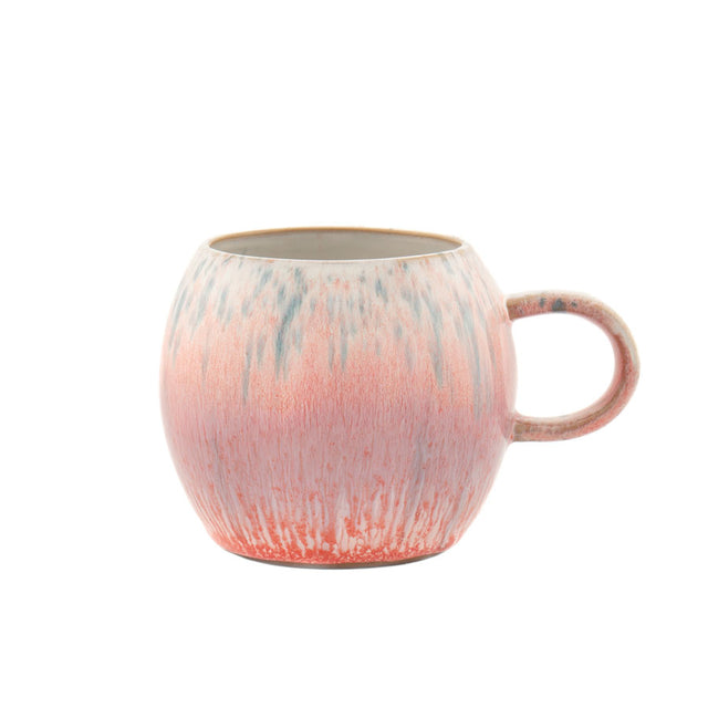 Coralie Blue and Red Mug Close Up