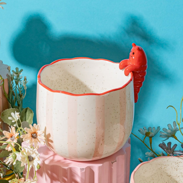 Peeking Lobster Planter in Situ
