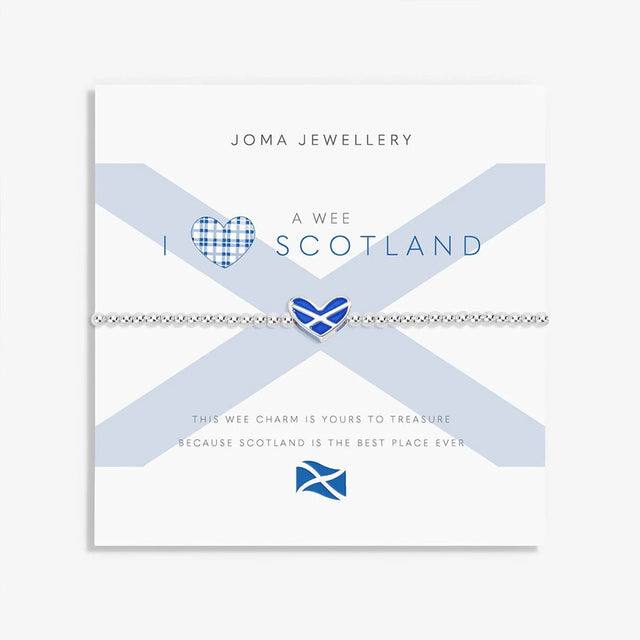 A Little A Wee Bit I Love Scotland Charm Bracelet