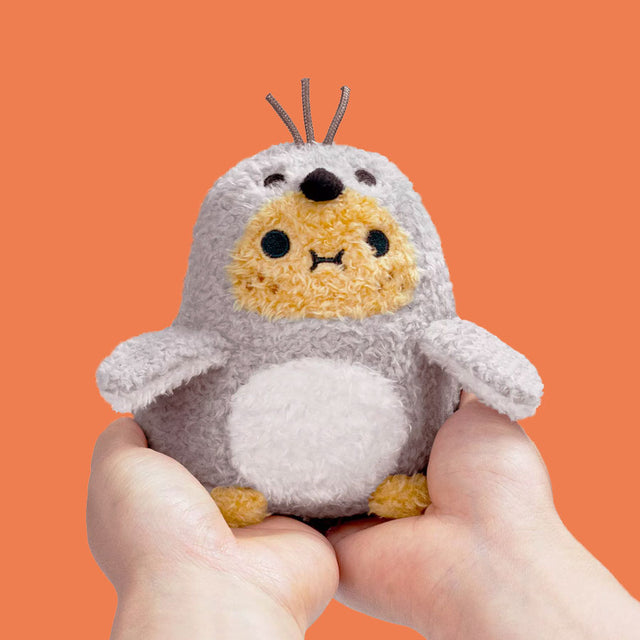 Penguin Ricespud Mini Sitting Plush in Situ