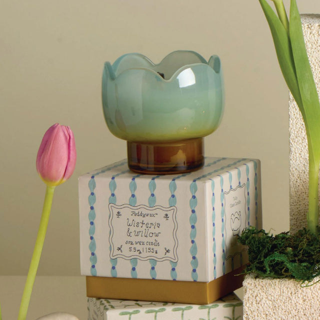Wisteria & Willow Tulip Glass Candle