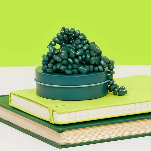 Jade Mini Matte Crags Magnetic Fidget Putty Close Up