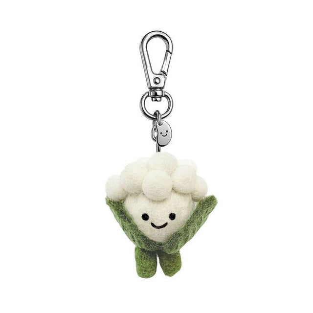 Carl The Cauliflower Felt Keyring