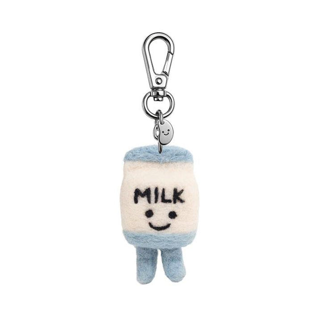 Marty The Milk Felt Keyring