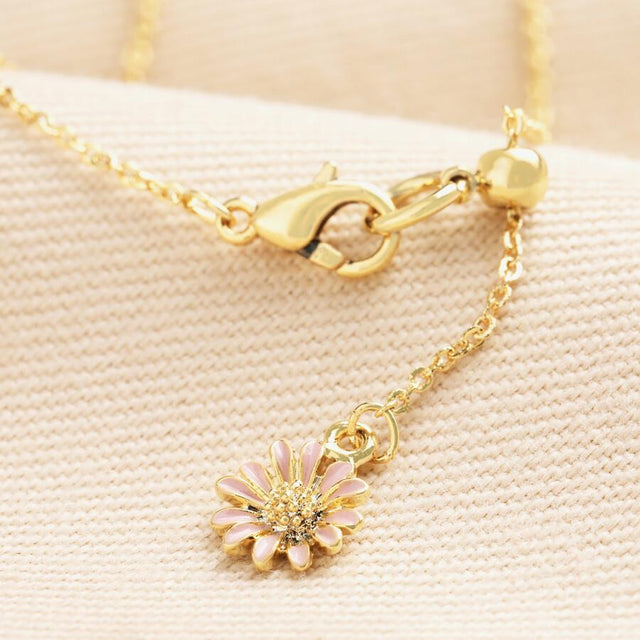 Hummingbird Pendant Necklace in Gold Detail View