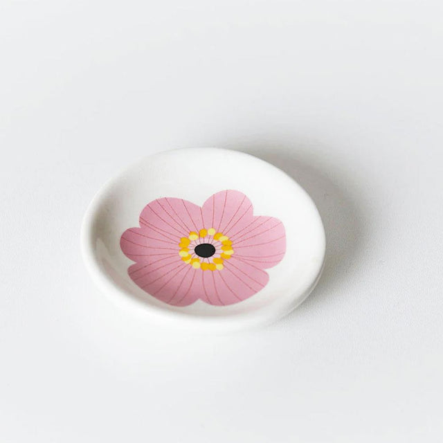 Pink Flower Mini Trinket Dish
