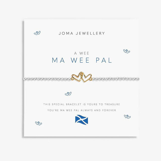 Joma Jewellery A Wee Ma Wee Pal Silver and Gold Charm Bracelet