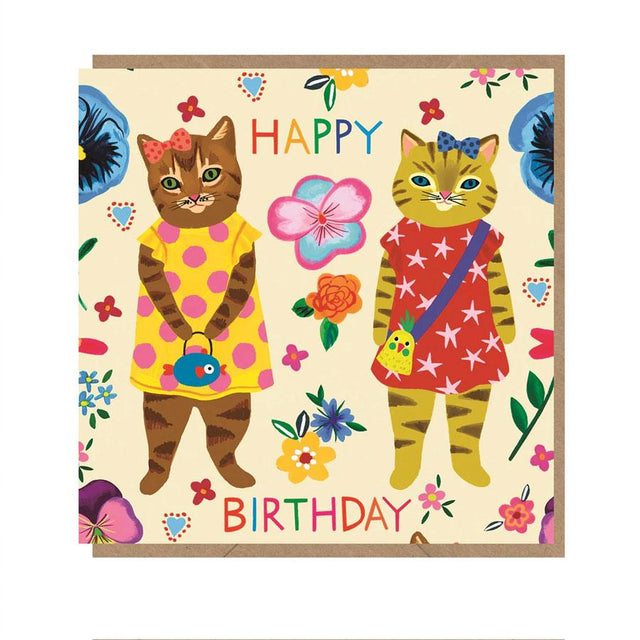 Kitsch Kittens Birthday Card
