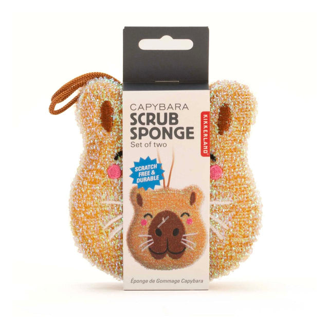 Capybara Sponges Set with Paper Band