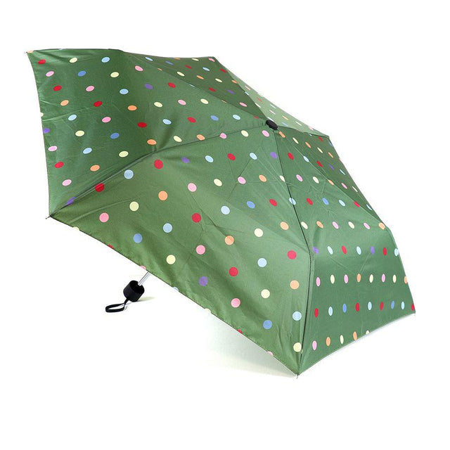 Pom Boutique Dark Green Polka Dot Umbrella