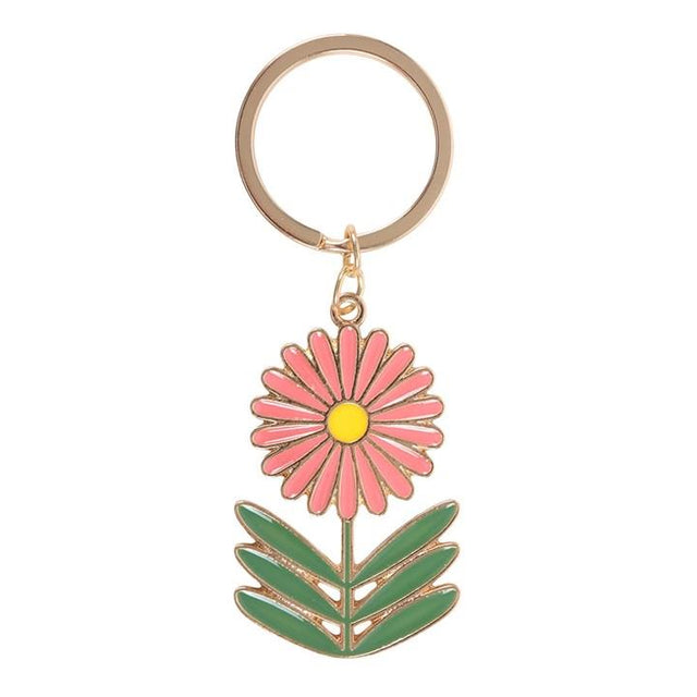 No Rain, No Flowers Keyring Close Up