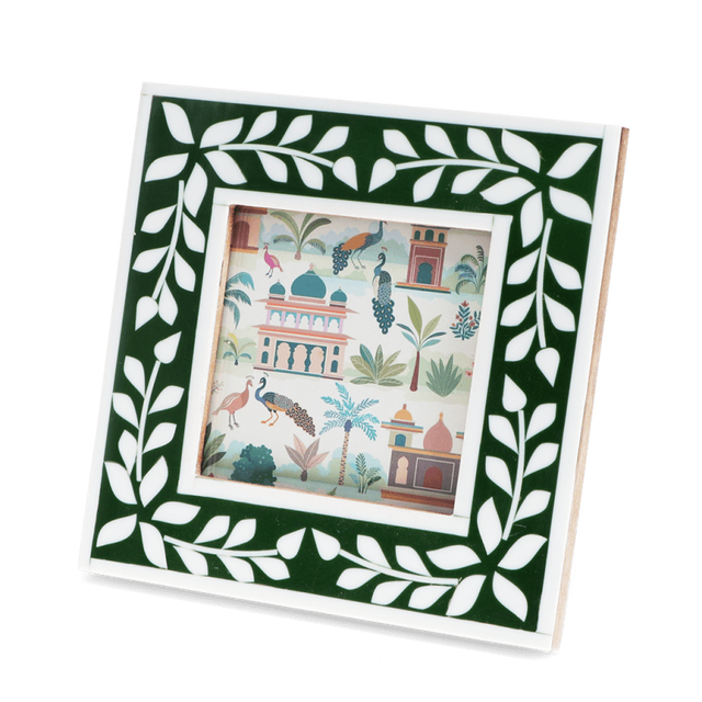 Square Green Resin Picture Frame