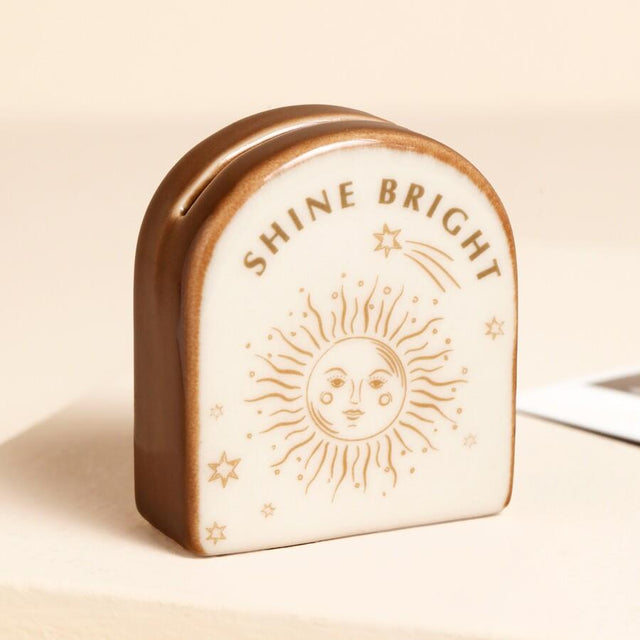 Shine Bright Celestial Ceramic Photo Holder Close Up
